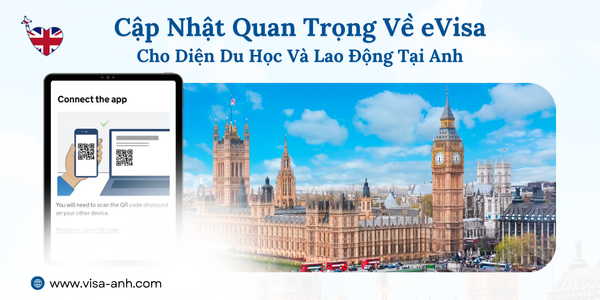 Cập nhật quan trọng về evisa cho diện du học và lao động tại Anh